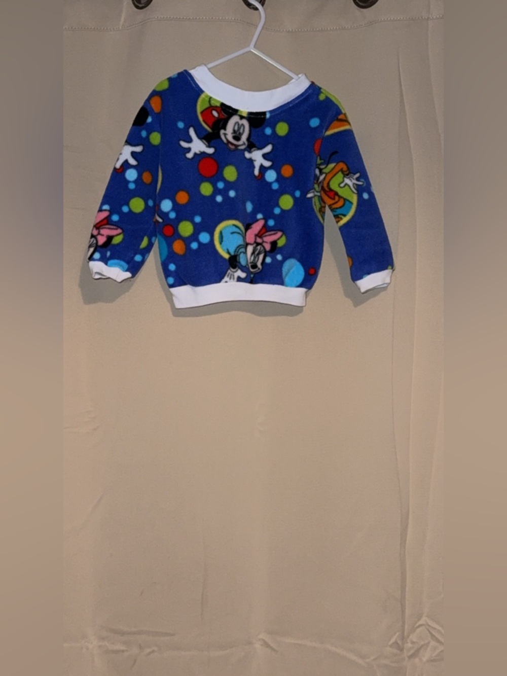 Blue Kids Cartoon Character Fleece Sweatshirt